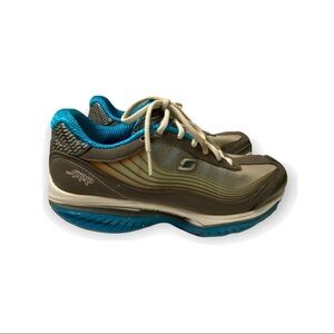 Skechers SRR Womens Shape Ups Resistance Gray Blue 12370 Sneakers Sz 9 K…